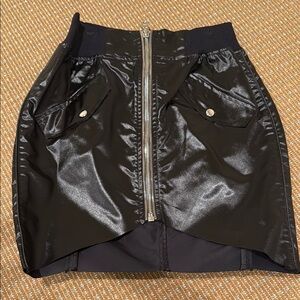 Black Zippered Skirt